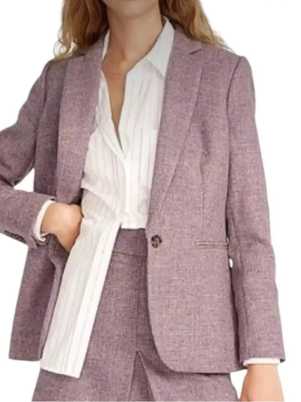 J.Crew Women's Parke English Wool Blazer in Lilac NWT 4P - Picture 2 of 11